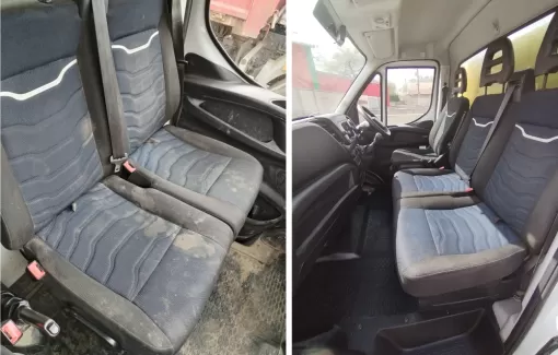 avant après nettoyage camion