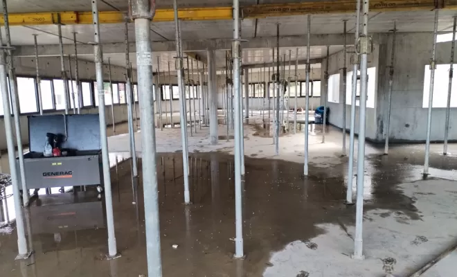 Nettoyage de chantier après inondation à Ustaritz, Dax, Bourbon services
